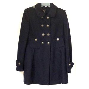 Victoria Secret (Via) navy pea coat. Size small.
